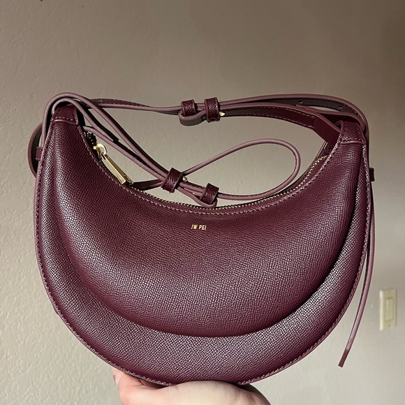 JW PEI Burgundy Vegan Leather Sharon Crossbody Bag - Picture 2 of 11